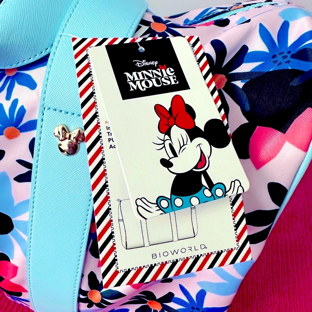 NWT Disney Minnie Mouse Travel Duffel/Weekend shoulder strap Bag 2 pc set